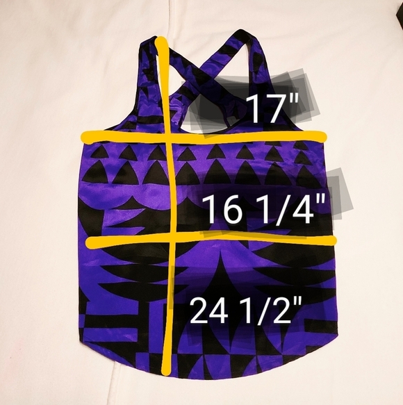 Silence + Noise Geometric Tank Top Purple Black Medium - Picture 8 of 8